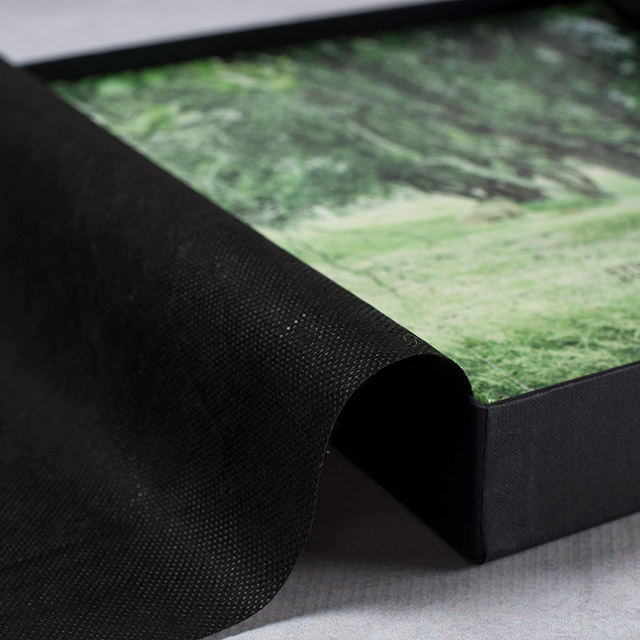 Black Album Box with Cloth Wrap